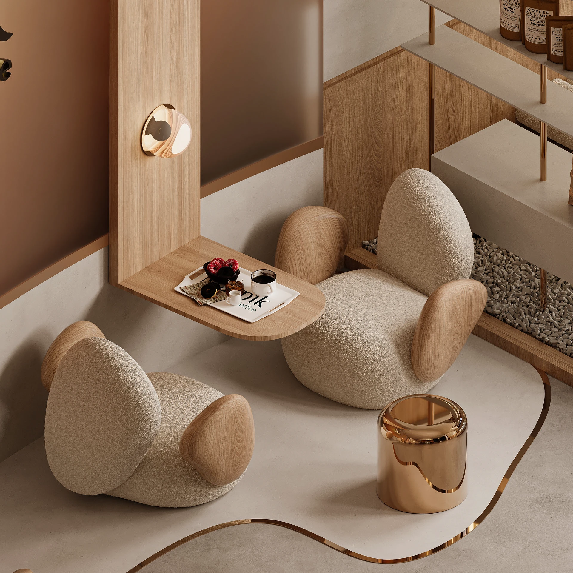 luxury cafe design dubai