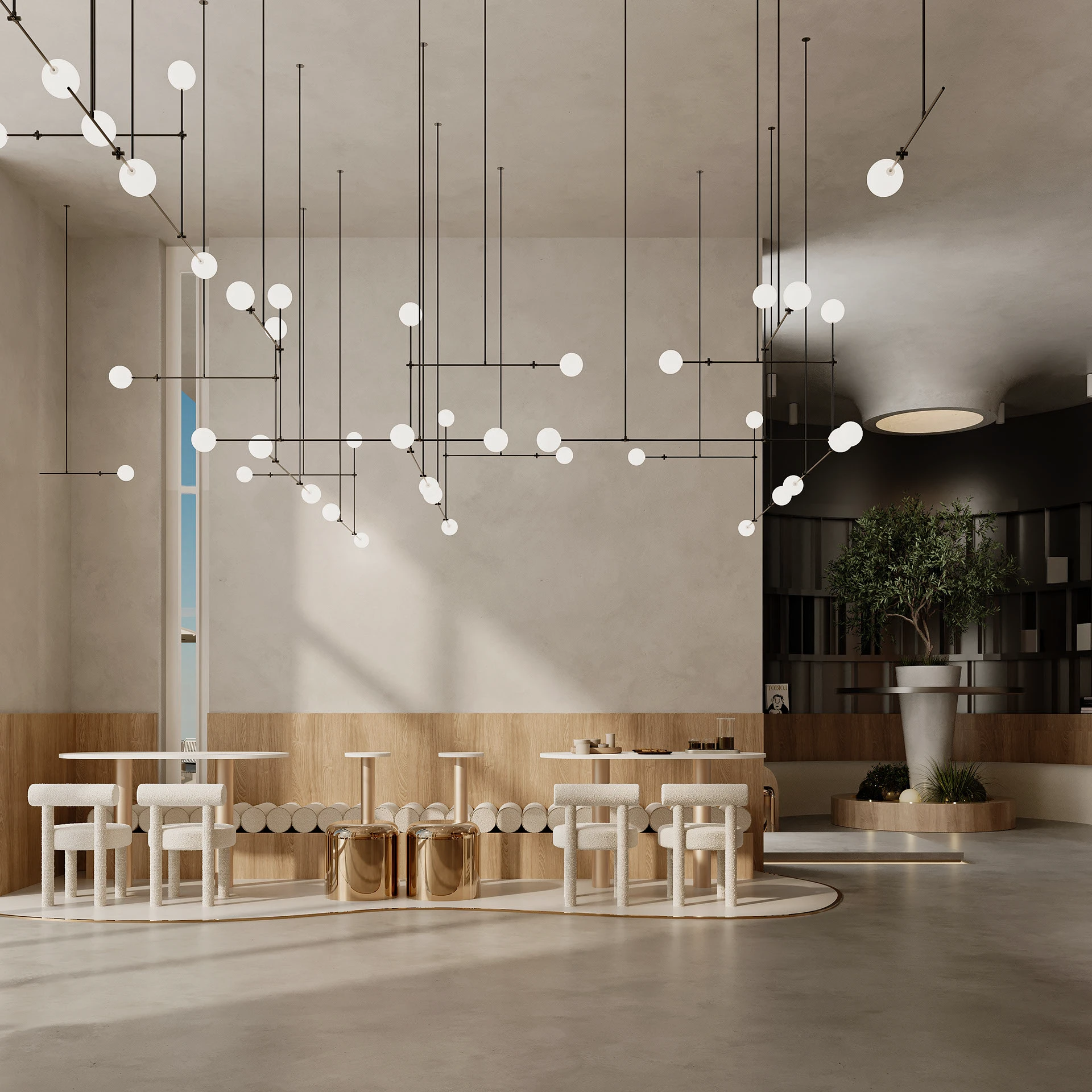 luxury cafe design dubai
