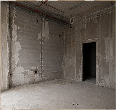 Shell and core construction view class=
